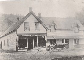 Kellett's Store, with Haliburton's first automobile.