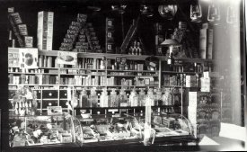 Gorrie's Store Interior, with Showcases.