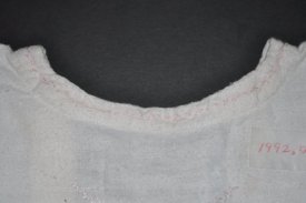 Closeup of detail on neckline